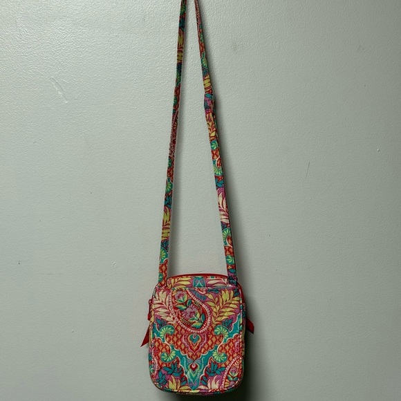 Vera Bradley Mini Hipster crossbody bag Retired Paisley in Paradise pattern - Picture 5 of 9